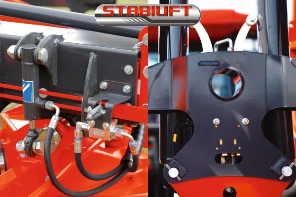 STABILIFT: mechanická a hydraulická aretace rotoru pro přepravu