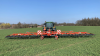 Photo of the TINELINER tine weeder in a field of barley